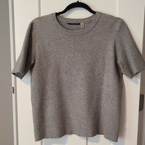 Soft short sleeve sweater